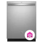 24 in. Smart Built-In Tall Tub Top Control Stainless Steel Dishwasher w/Stainless Interior Door and Plastic Tub, 50 dBA