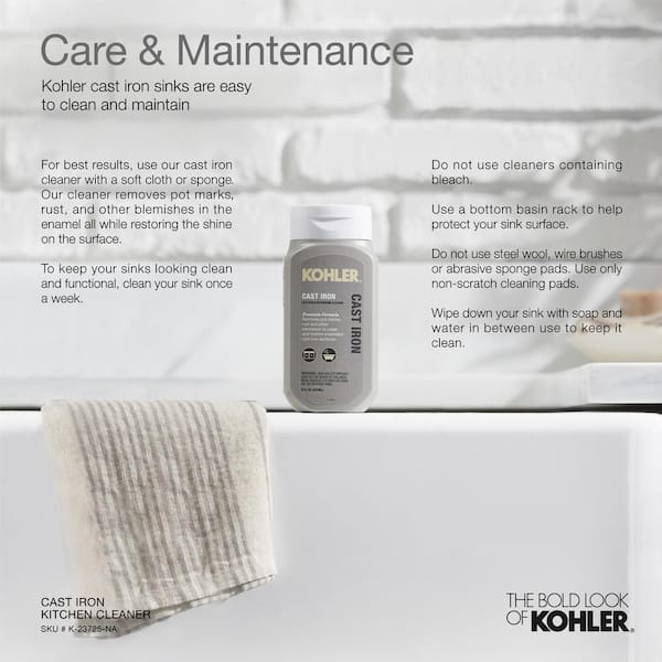 Kohler K-23725-NA N/A Cast Iron Cleaner 