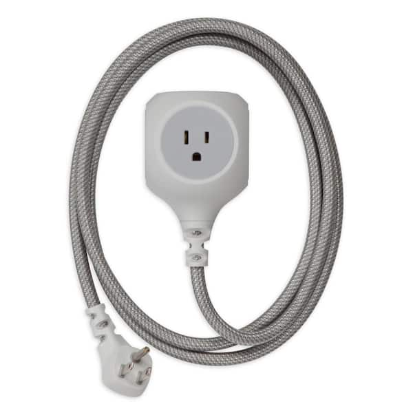 360 Electrical Habitat 6 ft. 14/3 Fashion Extension Cord with Dual 2.4 Amp USB Ports, Tungsten