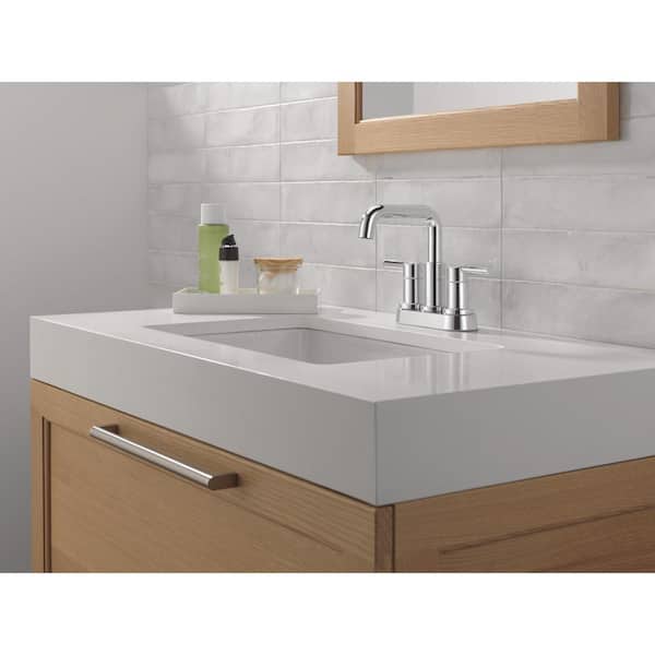 Delta Nicoli 4 in. Centerset Double Handle Bathroom Faucet in