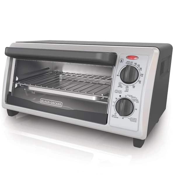 Black and Decker Stainless Steel Design 4 Slice Toaster Oven