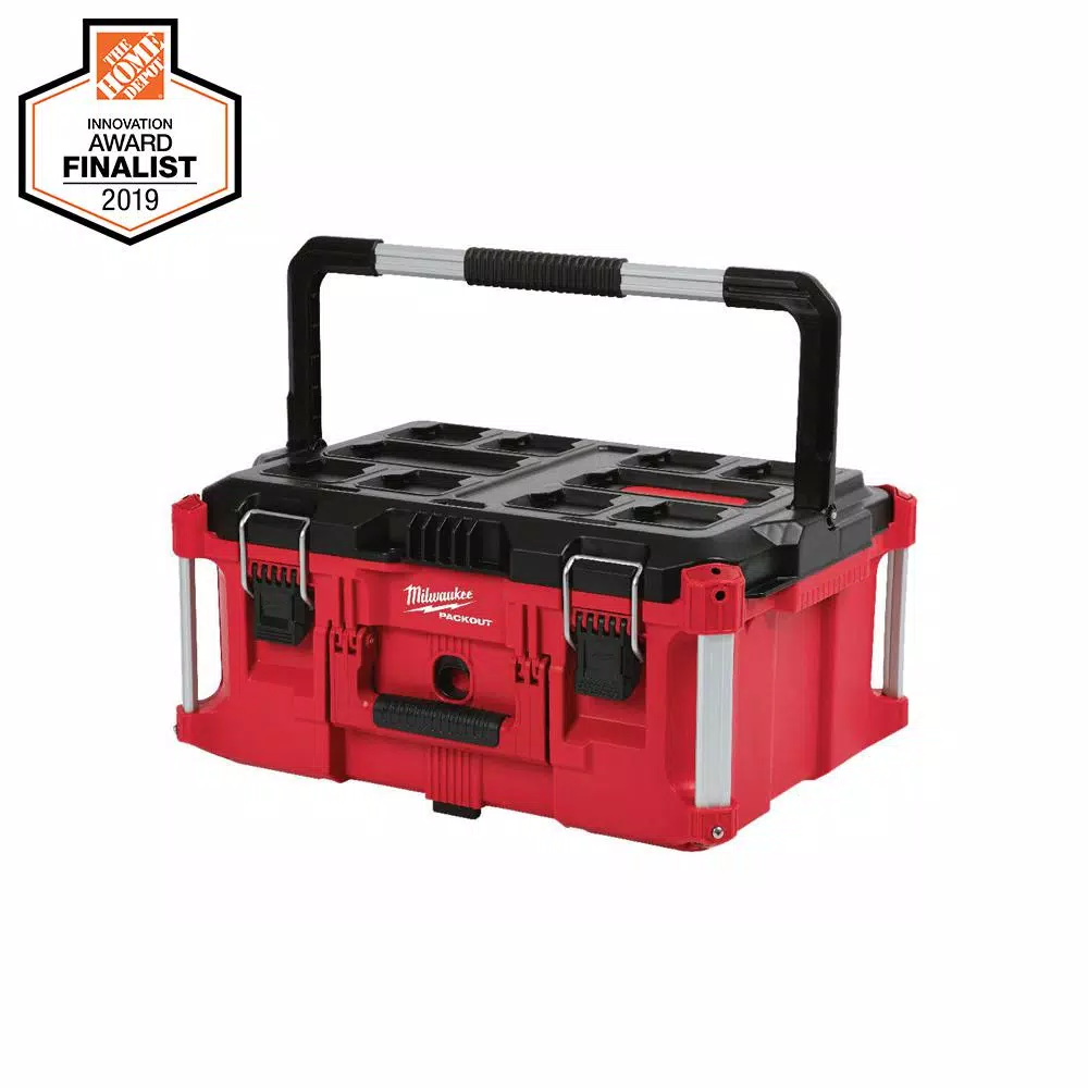 PACKOUT 22 in. Small Red Tool Box w/ 75lb. Weight Capacity