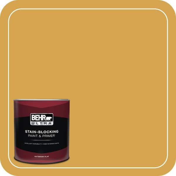 BEHR ULTRA 1 qt. #M290-6 Plantain Chips Flat Exterior Paint & Primer