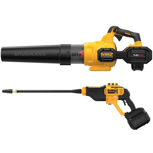 FLEXVOLT 60V MAX 125 MPH 600 CFM Brushless Cordless Battery Powered Blower, 20V Power Cleaner w/ 3Ah Battery, Charger