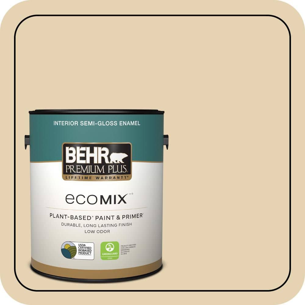 1 gal. #S310-2 Journal White Semi-Gloss Enamel EcoMix Plant-Based Interior Paint & Primer price history on PriceWatchPro