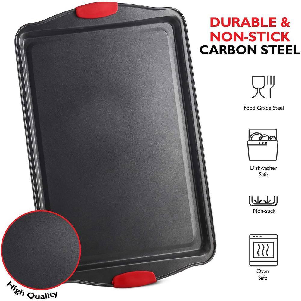 Black Stainless Steel Non-Stick Bakeware and Utensil Set