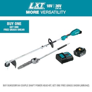 LXT 18V Lithium-Ion Brushless Cordless Couple Shaft Power Head Kit w/String Trimmer & 10 in. Pole Saw Attachments 4.0Ah