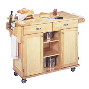 Napa Natural Kitchen Cart with Storage