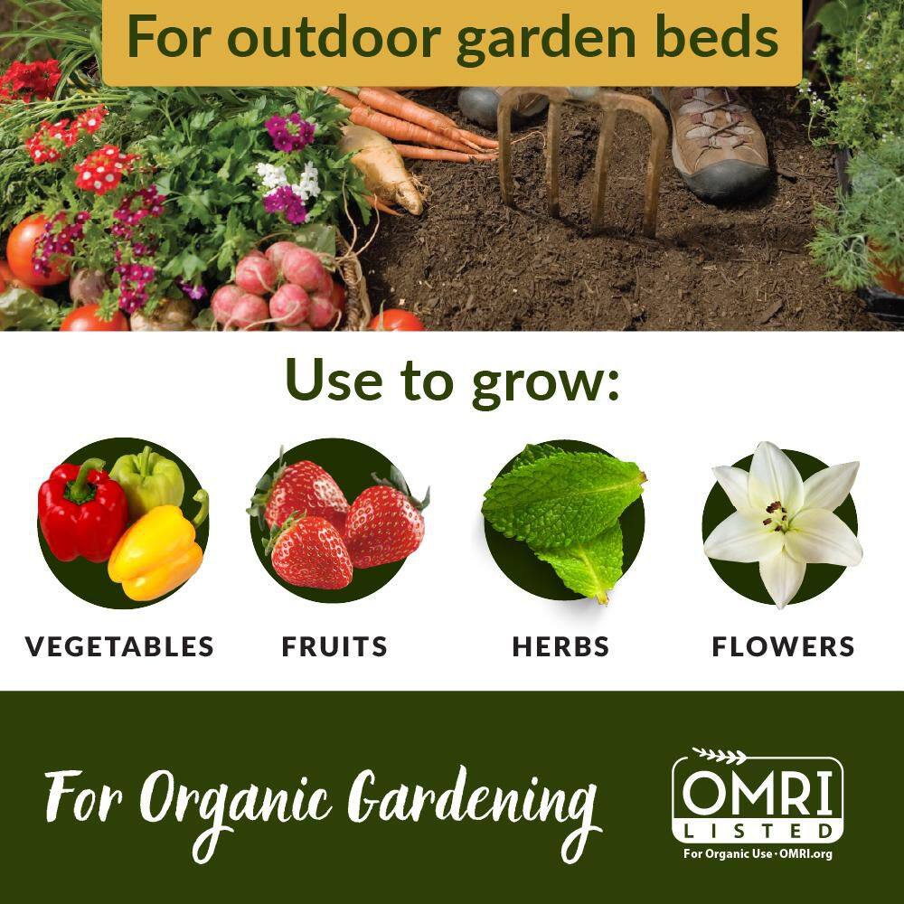All Natural Garden Soil 2 cu ft - rated 4.2587 stars from 8722 reviews