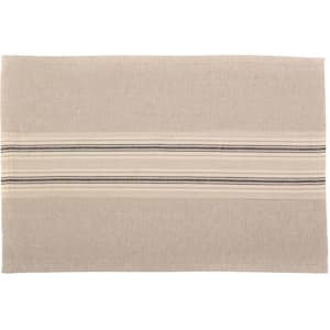 Sawyer Mill 12 in. W x 18 in. L Beige/Creme Dark Creme Charcoal Grey Cotton Placemat (Set of 6)