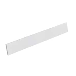 Classic Linearis 30 in. W Quartz Vanity Backsplash in White