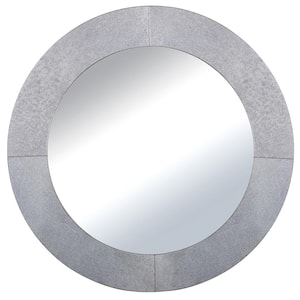 Annesdale 32 in. x 32 in. Transitional Round Glass Antique Mirror