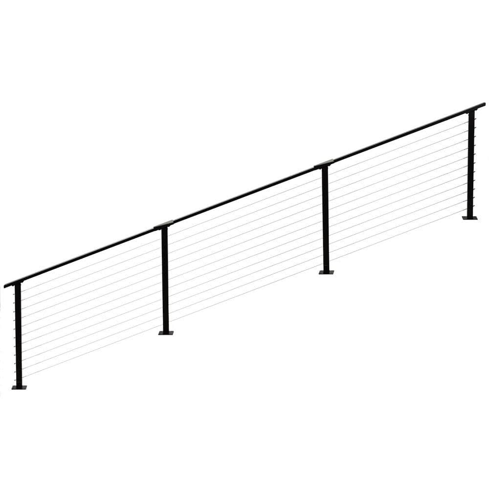 18 ft. Black Stair Cable Railing 36 in. Base Mount price history on PriceWatchPro