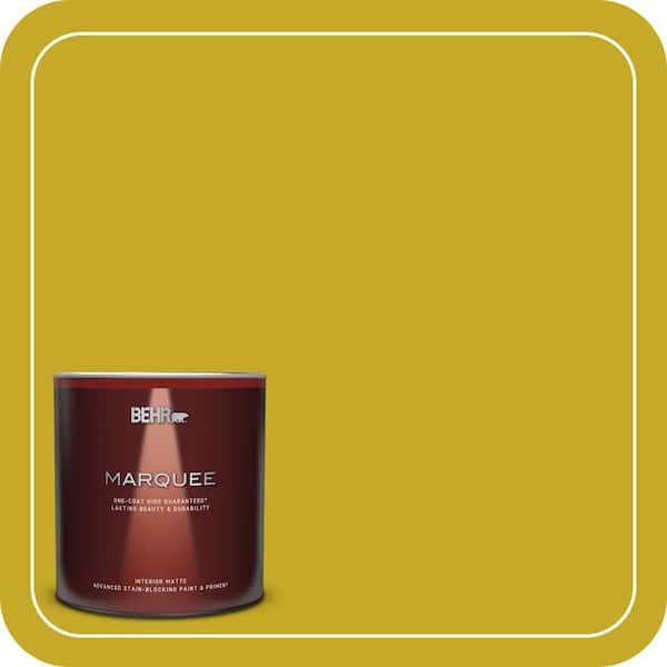 BEHR MARQUEE 1 qt. Home Decorators Collection #HDC-MD-03 Citronette Matte Interior Paint & Primer