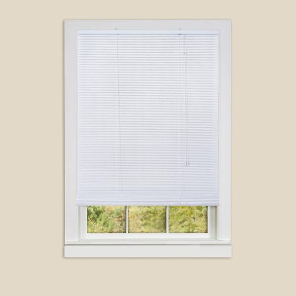 Achim Eclipse White Roll-Up 0.25 in. Vinyl Blind - 48 in. W x 72 in. L