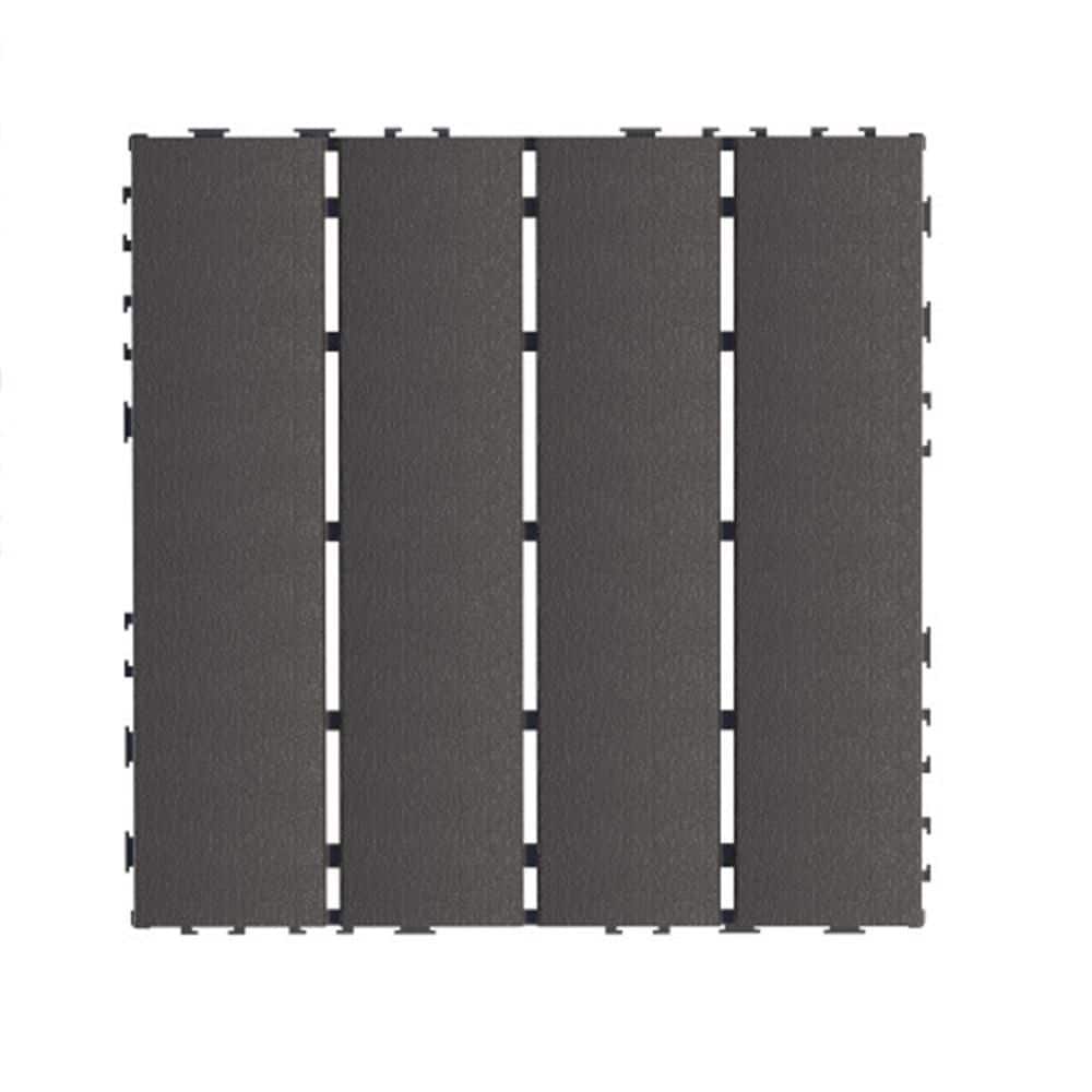 Quick Deck Tile, 1 ft. x 1 ft. All Weather Plastic Outdoor Waterproof Inter