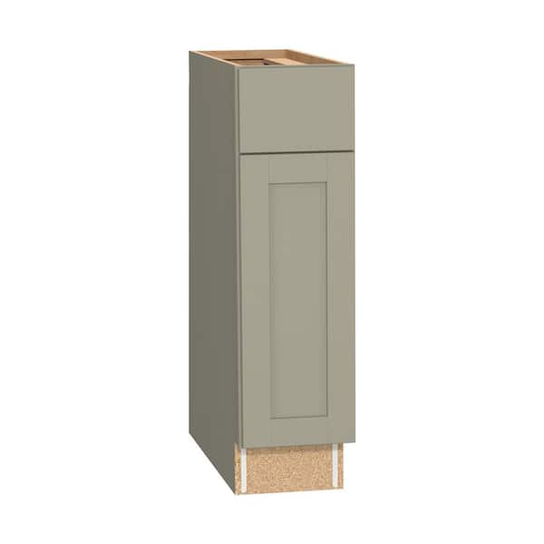 Westfield Dusk Gray Shaker Stock Assembled Base Kitchen Cabinet (9 in. W x 23.75 in. D x 35 in. H)