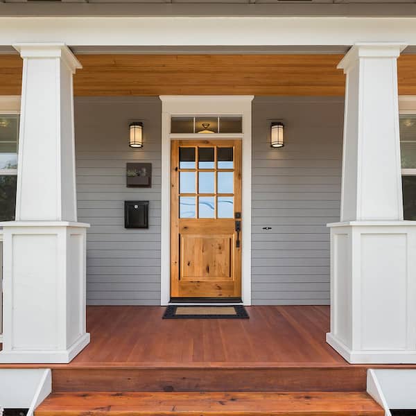 Krosswood Doors 36 in. x 80 in. Craftsman 9-Lite Clear