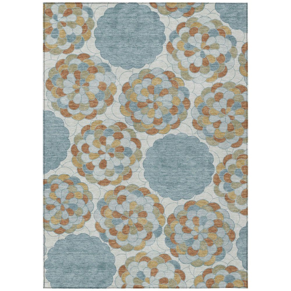 Chantille Machine Washable Indoor/Outdoor Abstract ACN2466 Sky 9 ft. x 12 ft. Area Rug price history on PriceWatchPro
