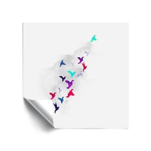 "Paper birds" Animals Removable Wall Mural