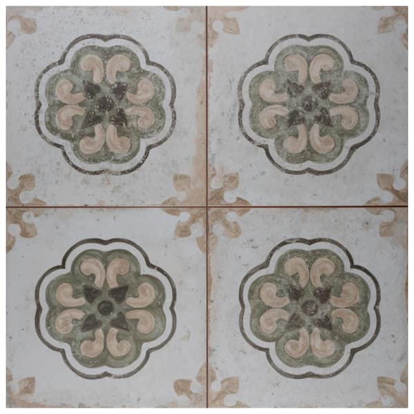 Merola Tile Kings Porto Flavia 9 in. x 9 in. Ceramic Floor and Wall Take Home Tile Sample