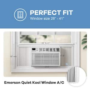 15,000 BTU 115V Window AC with Remote Cools Rooms up to 700 Sq. Ft. Timer 3-Speeds Quiet Operation Auto-Restart
