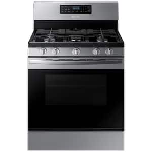 30 in. 5.8 cu. ft. Gas Range with Self-Cleaning Oven in Stainless Steel