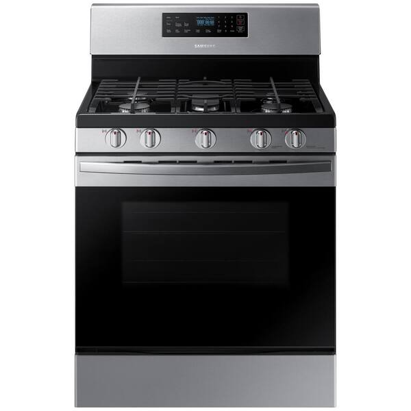 Samsung 30 in. 5.8 cu. ft. Gas Range with Self-Cleaning Oven in Stainless Steel