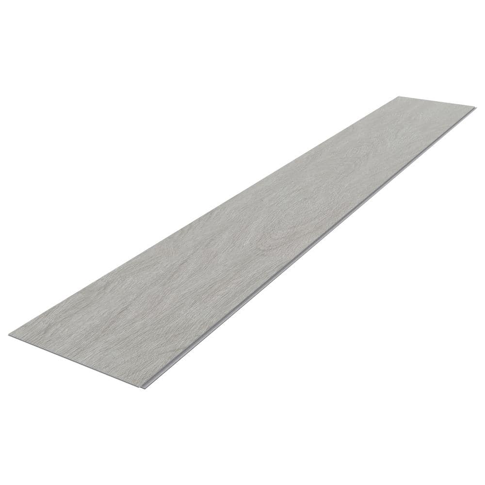 Clamshell Gray Extra Long Wide Waterproof Vinyl Plank Flooring