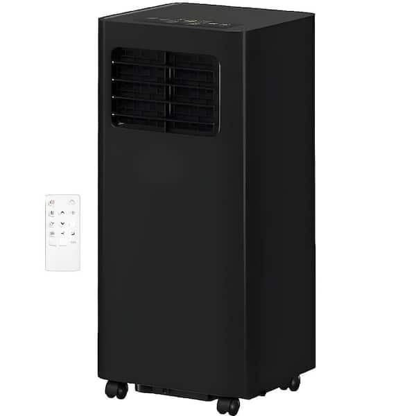 6,500 BTU (DOE) Portable Air Conditioner, Cools 441 Sq. Ft. with Dehumidifier, Remote Control & WiFi, Black