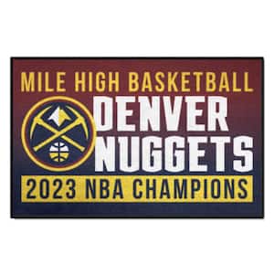 Denver Nuggets 2023 NBA Finals Champions Starter Mat Accent Rug - 19 in. x 30 in.