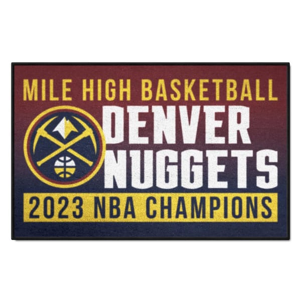 Fanmats Denver Nuggets 2023 NBA Finals Champions Basketball Rug