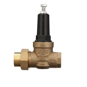3/4 in. Brass Pressure Reducing Valve with Female Copper Sweat Union Connection