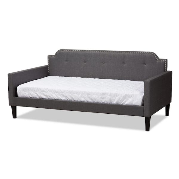 Baxton Studio Packer Gray Twin Daybed 150 9008 HD The Home Depot