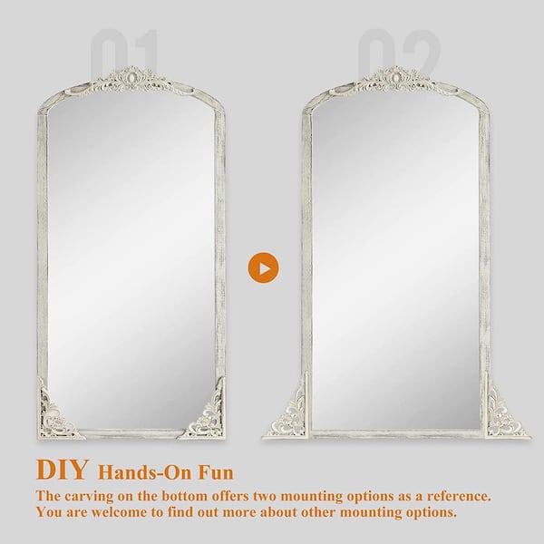 ★新品★直径80cmのミラー Debra Folz Mirror Dulcea Carved Full Length Mirror | Ashley