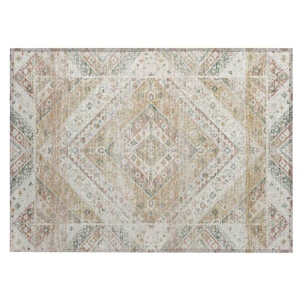 Chantille Machine Washable Indoor/Outdoor Abstract ACN3156 Cream 3 ft. x 4 ft. Area Rug