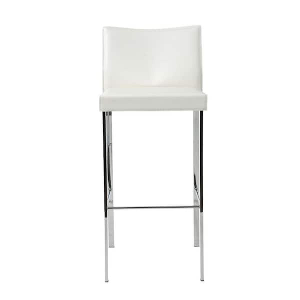 Bar Stool With Leather Seat Set, 34 36 Seat Height Bar Stools