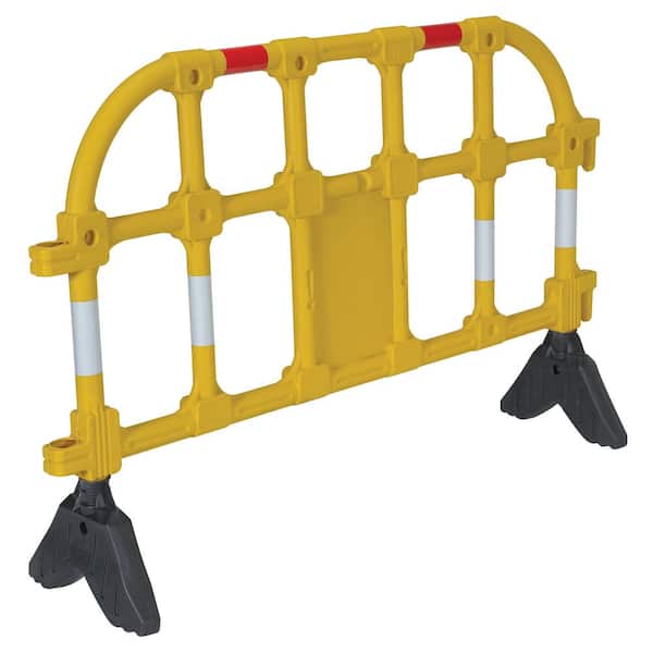 Vestil 59 in. x 40 in. x 3 in. Yellow Plastic Handrail Barrier