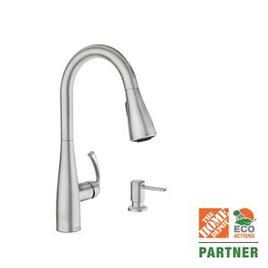 Essie Single-Handle Pull-Down Sprayer Kitchen Faucet with Reflex and Power Clean in Spot Resist Stainless