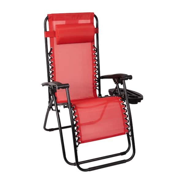 Carnegy Avenue Red Steel Outdoor Lounge Chair (Set of 2)