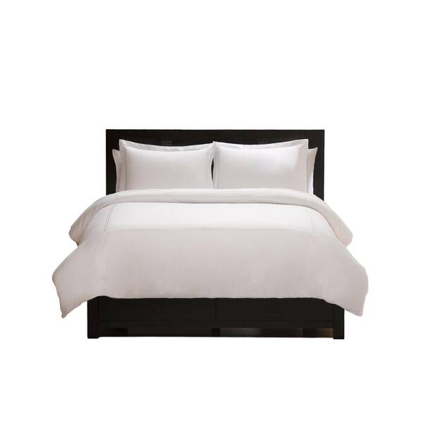 ella jayne satin stitched percale duvet cover set