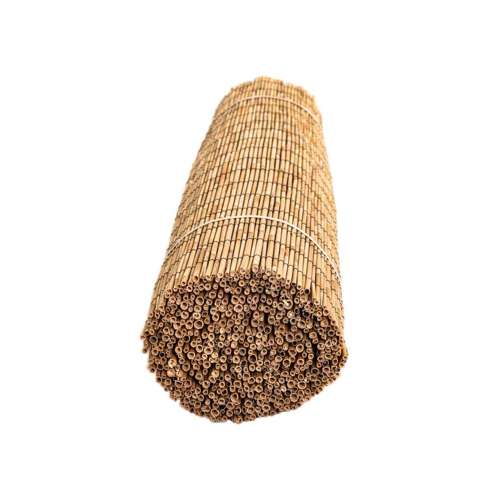 Natural Jumbo Reed Bamboo Garden Fence Screen 6 ft H x 16 ft L
