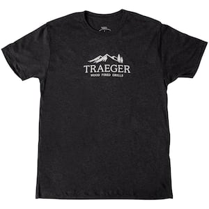 TRAEGER BRANDED T-SHIRT-S-BLACK-UNISEX