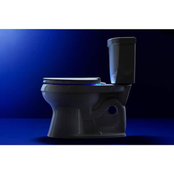 Kohler Reveal Nightlight Quiet-Close Elongated Toilet Seat in Ice Grey -  75792-95 – Vevano