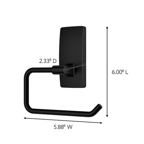 Toilet Paper Holder in Matte Black