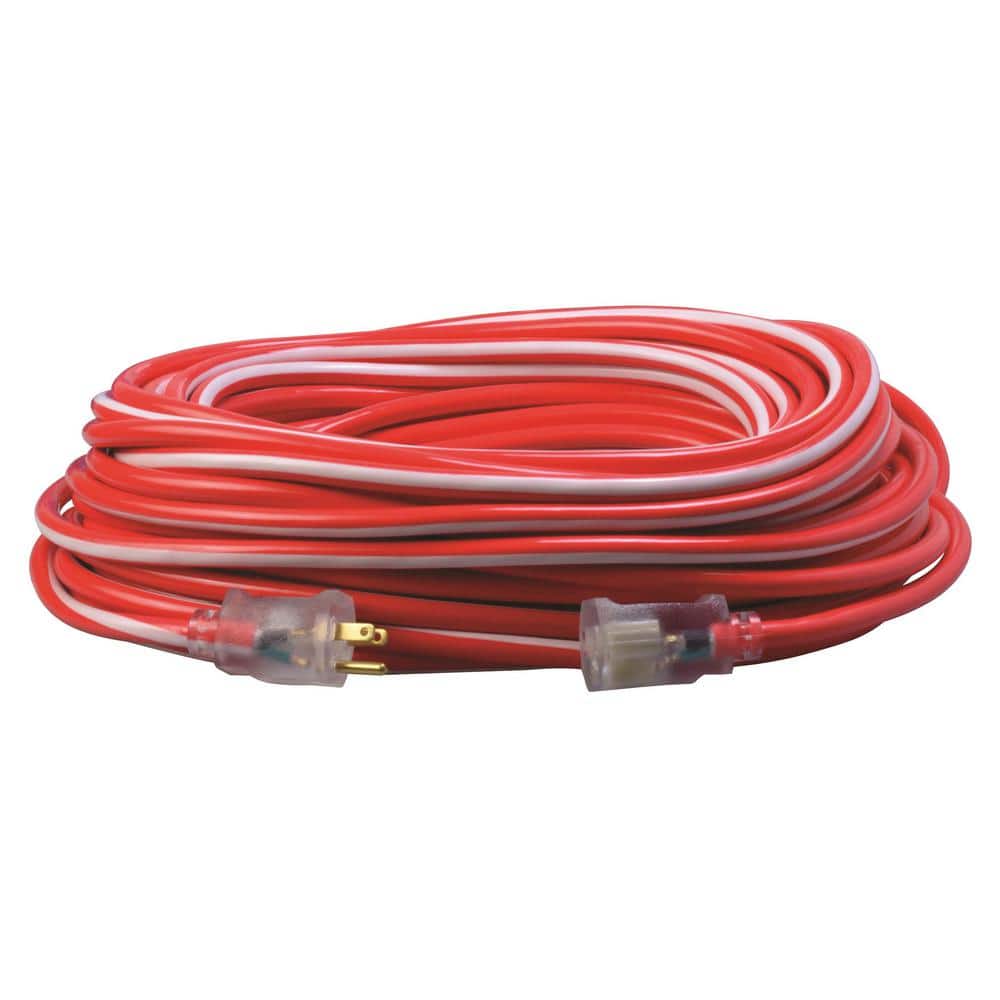 100 ft. 12/3 SJTW Hi-Visbility Multi-Color Outdoor Heavy-Duty Extension Cord with Power Light Plug price history on PriceWatchPro