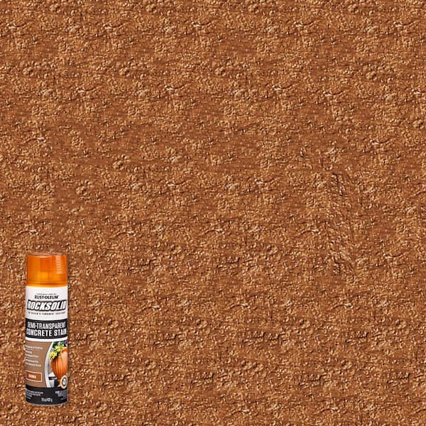 Rust-Oleum RockSolid 15 oz. Water-Based Sienna Concrete Stain Spray (6-Pack)