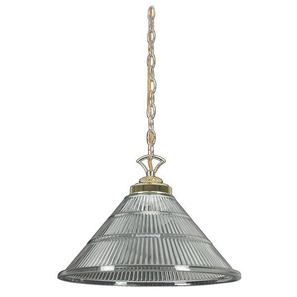 Sunset Garwood 1-Light Polished Brass Pendant