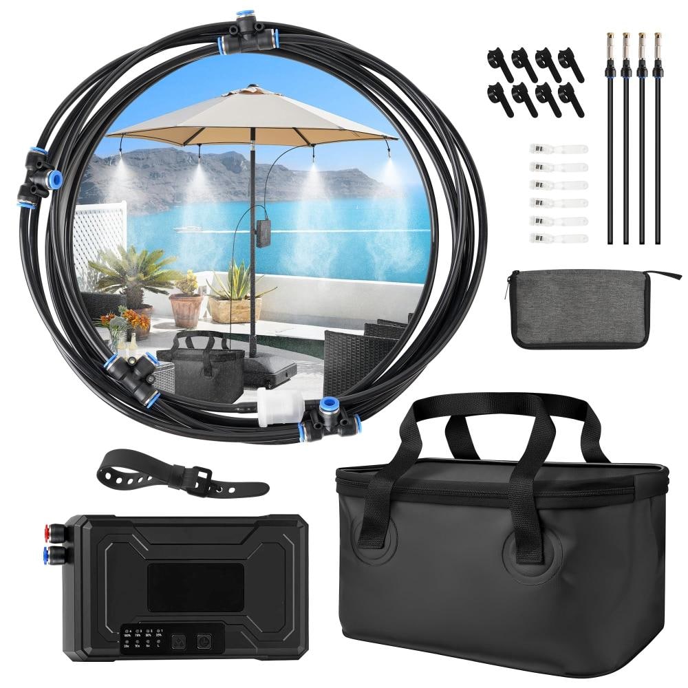 MOEPISY Portable Hanging Misting System, Outdoor Cooling Misters