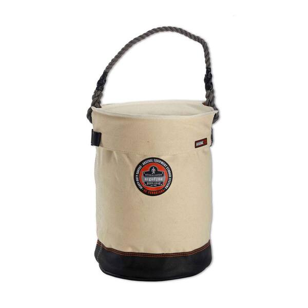 Ergodyne Arsenal 12.5 in Tool Bucket with Top in White Canvas 5730T ...